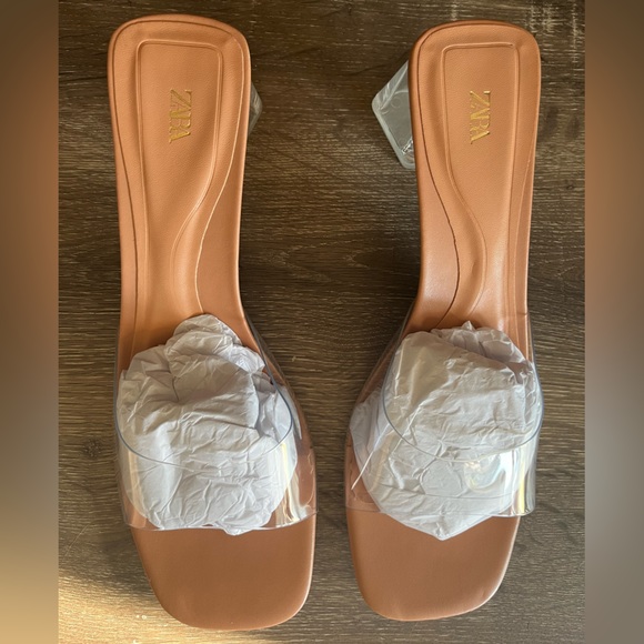 Zara Clear Block Heels - Picture 3 of 4